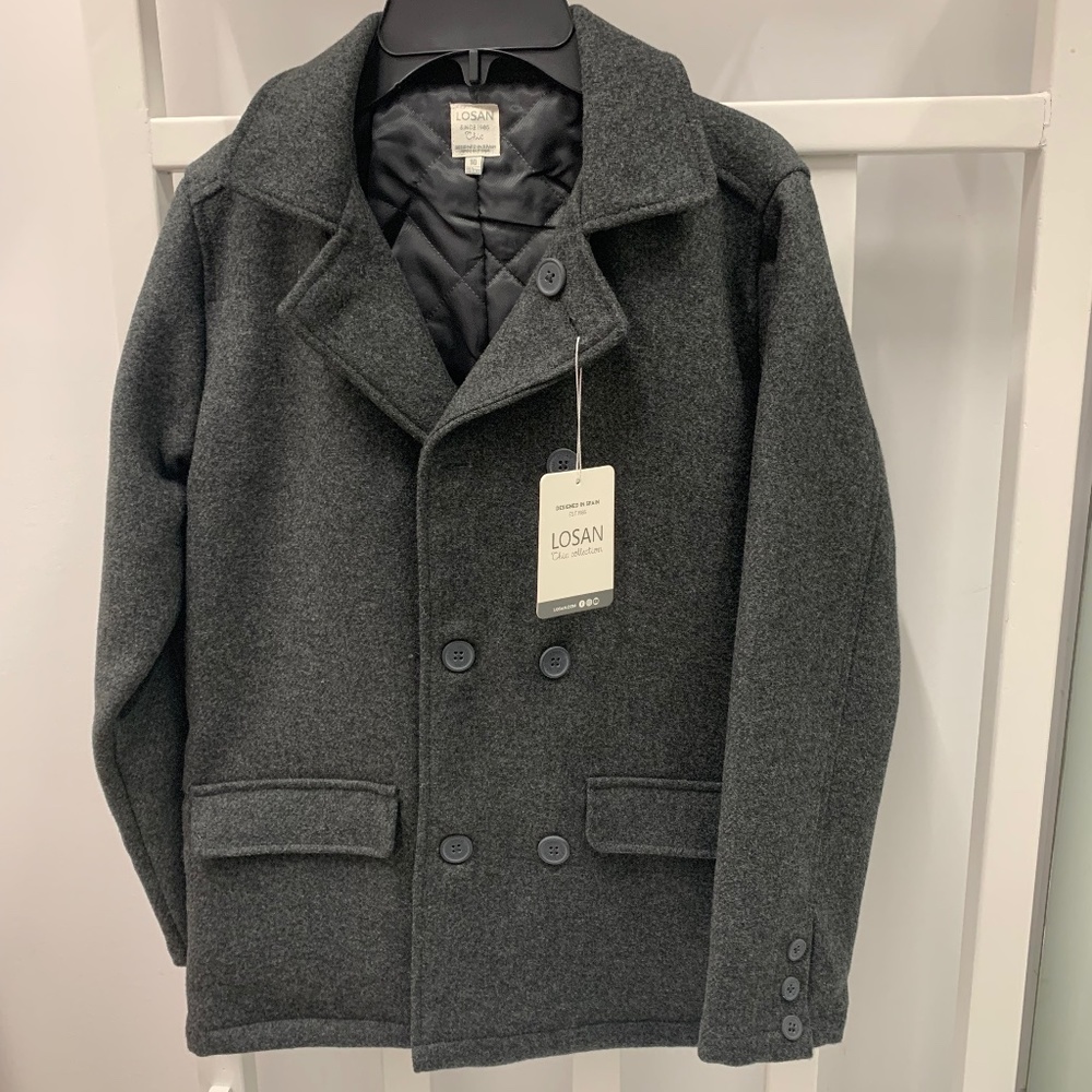 Losan winter coat size 10 charcoal grey